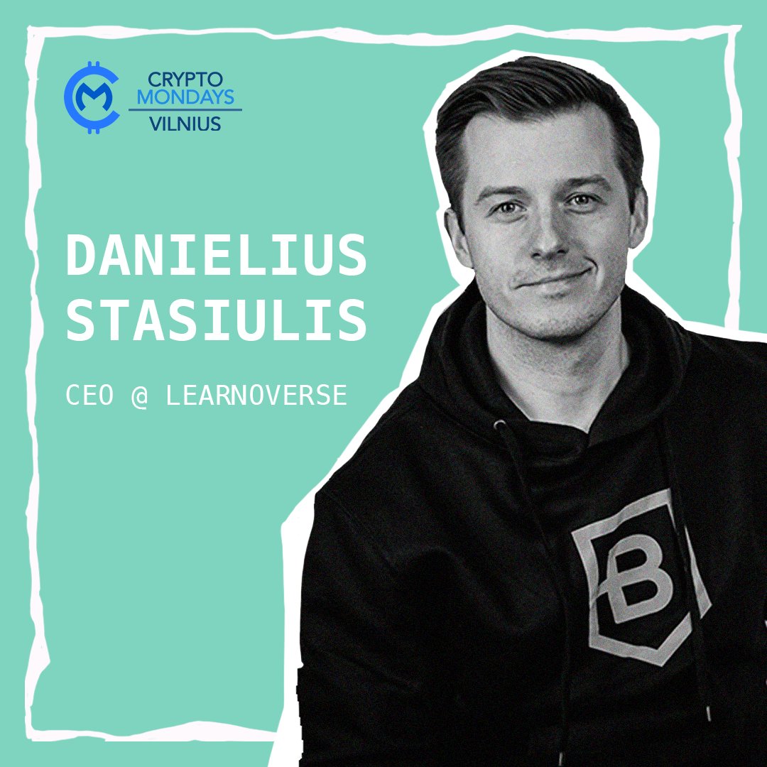 CryptoVilnius's tweet photo. 📢#EventModerator
🚀@DStasiulis - Co-founder &amp; CEO of @BitDegree and BitDegree @Learnoverse.
He is passionate about revolutionizing education through #blockchain-based smart incentives. 

Join our #CryptoMondaysVilnius event! 👇 

📎 https://t.co/agdZGFmjhQ https://t.co/eWkSVzlQ4g