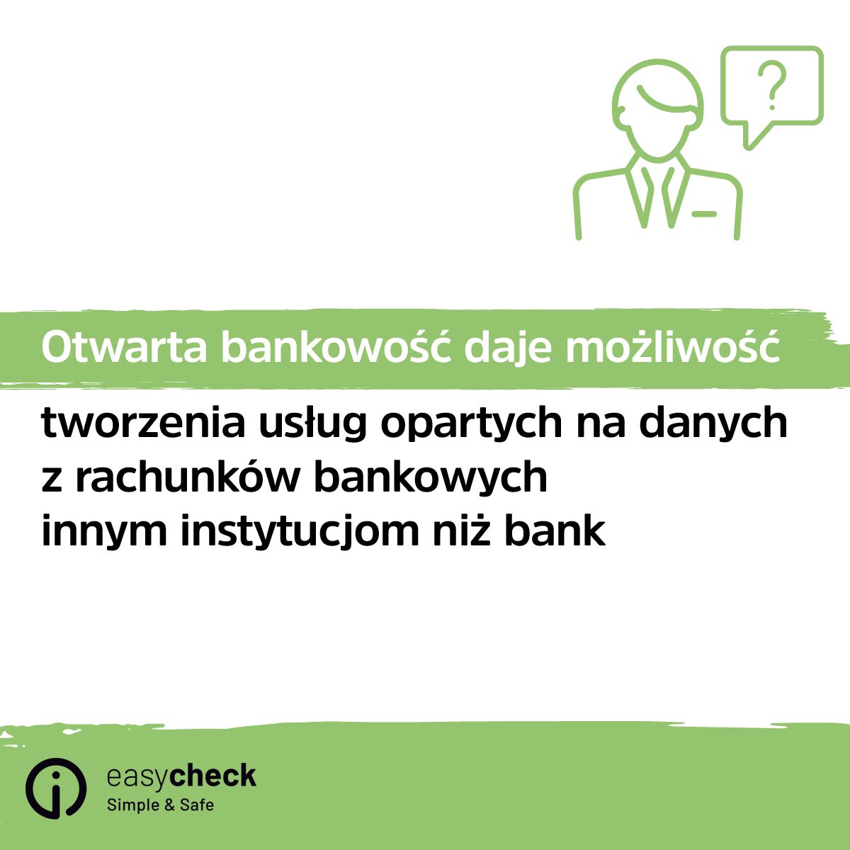 KRD_pl's tweet image. Otwarta bankowość oczami Polaków. 1⃣/3⃣  jest przekonana, że dzięki #openbanking dostęp do informacji o rachunku mają instytucje inne niż banki.

Najczęściej uważają tak najmłodsi badani – 4⃣6⃣%.

Co 4⃣. nie wie, że można przekazać dane poprzez licencjonowaną firmę.

#EasyCheck
