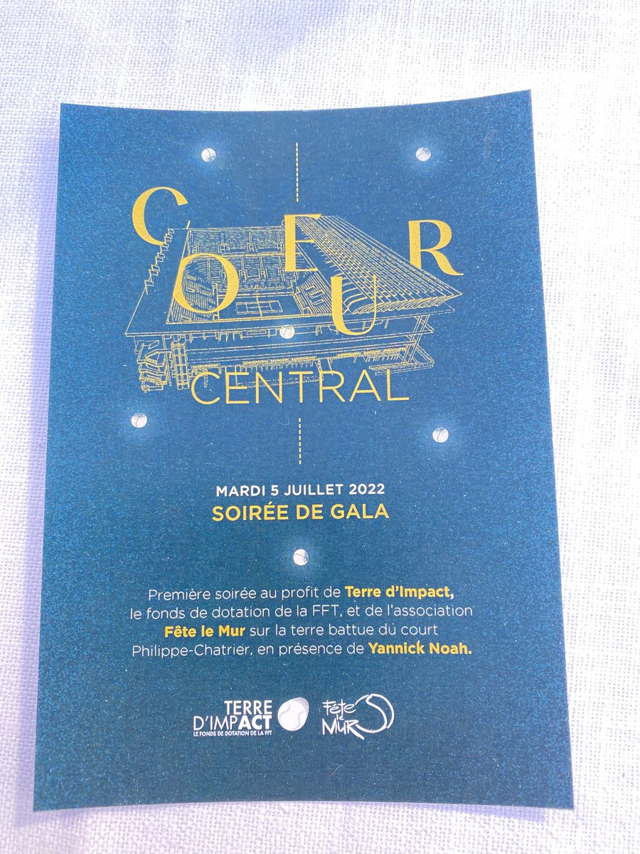 TenexaGroupe's tweet photo. 🟣 Première Soirée de Gala au profit de Terre d’Impact (Fonds de dotation de la FFT) et de l’association Fête le Mur sur la terre battue du court Philippe-Chatrier, en présence de Yannick Noah.

#terred’impact #Inclusion #RSE #faitelemur #tennis #infodis https://t.co/QaLnaXmd21
