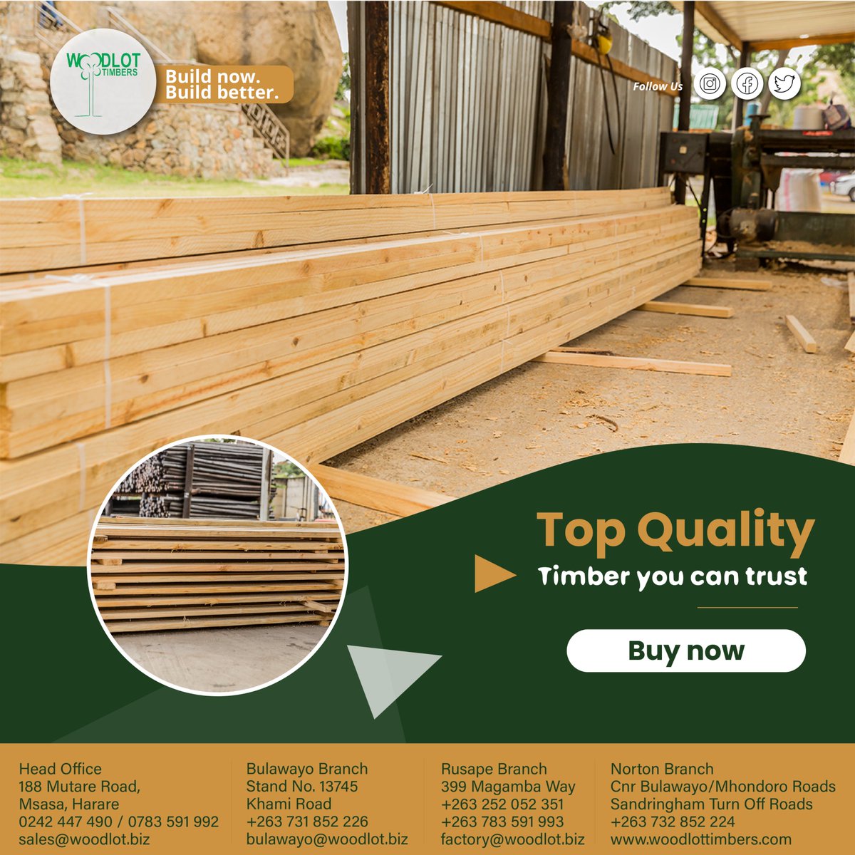 woodlottimbersz's tweet photo. We are the only business where you can buy more without breaking your bank. Get cheap quality timber today. 
#timber #roofingtimber #qualitytimber #Thursday #trusses #harare #msasa #bulawayo #prefabricatedtrusses https://t.co/4J6xZXcSYV