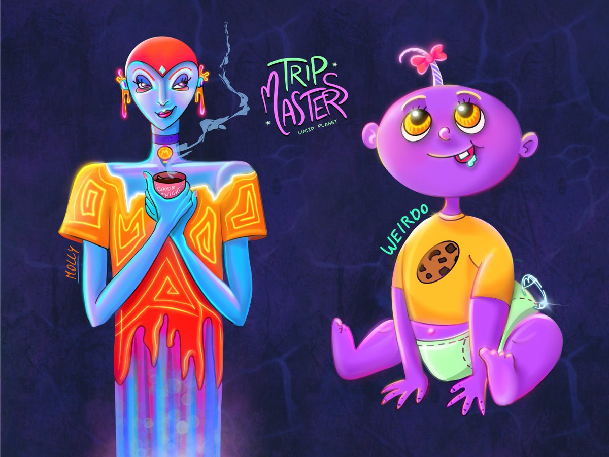 TataLoria's tweet photo. 💾Molly & Weirdo 👶
https://t.co/eybqafJIkg
#Tripmasters #NFTCommunity #characterdesign https://t.co/ZJ8kftkWKy