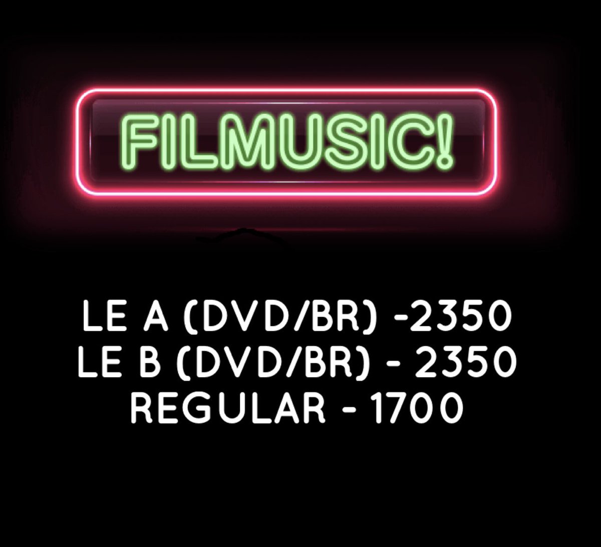 jk_republic's tweet photo. PREORDER
HEY SAY JUMP ALBUM - FILMUSIC
LE A (DVD/BR) -2350
LE B (DVD/BR) - 2350
REGULAR - 1700

Order form: https://t.co/0loHsQqf3Y
Deadline for preorder and payment: Aug 15 https://t.co/ptoYm9IhWZ