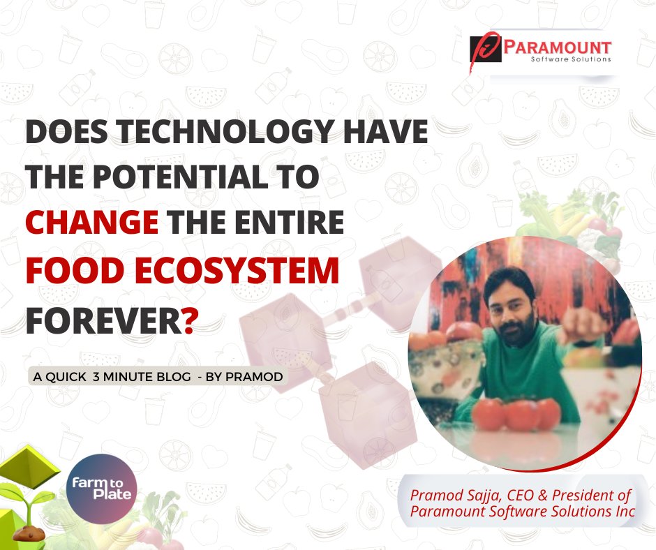 Paramount_GA's tweet photo. Pramod Sajja shares his views on how technology can impact the quality of the #food we eat and how blockchain will revolutionize the food industry.
Read more: https://t.co/PKhnHuOuVi
#blockchain #foodecosystem #foodsupplychain #sustainabledevelopment #techinnovation https://t.co/KyqJhJmkOX