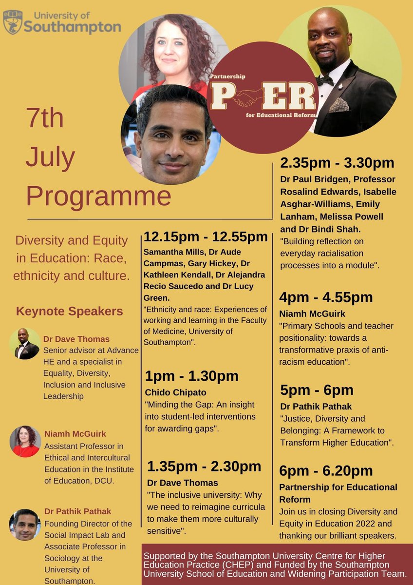 PfERuos's tweet photo. Thank you to everyone who attended our first day of Diveristy and Equity in Education.

Time for Day 2!

Another amazing line up, join us to hear from @niamhmcguirk0 @pathik10 @DrDaveThomasOT and many more.

#DEE2022 https://t.co/iBLPSL8L8z
