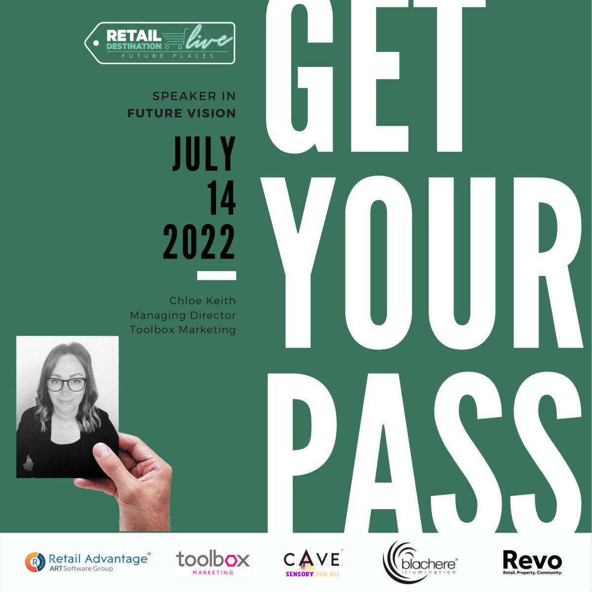 toolbox_tweets's tweet photo. The 1-week countdown is on for #RetailDestination LIVE 📅
Drop by our pink stand on the day! We'd love to discuss how we can help get people to your place.
Tickets available here: https://t.co/MYcdPnz7VE
#RetailDestinationLive #retail #placemaking #community #shoppingcentres https://t.co/um5a7WtQNo