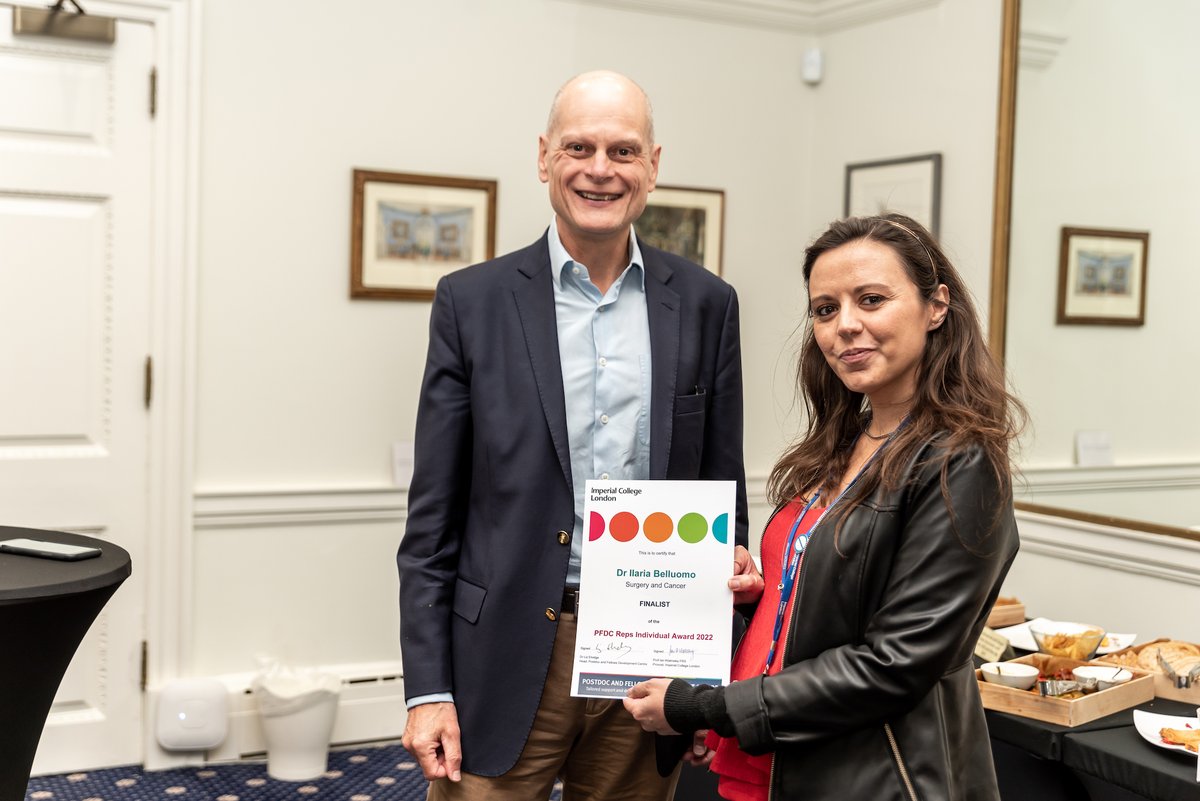 Huge congratulations to S&C's @Ilaria_Bell on being a finalist for this year's @ImperialPFDC Postdocs Reps Individual Award! 👏👏