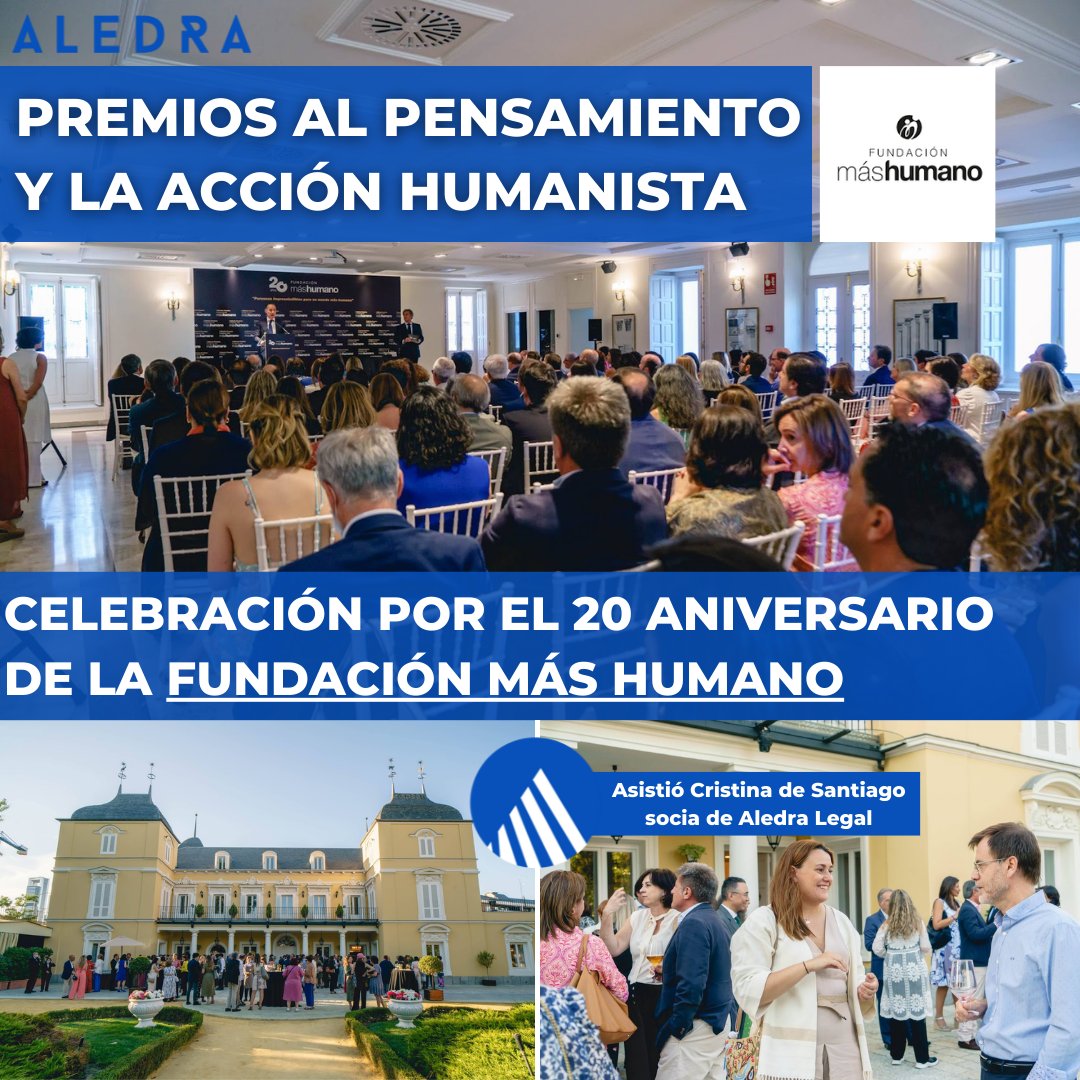 aledralegal's tweet photo. La semana pasada acudimos a los #premiosmáshumano en la celebración del 20 aniversario de la fundación @Fundmashumano.

Si quieres saber más sobre su labor: https://t.co/ph9rPMjKwY
Fotos: Fundación más humano. https://t.co/7XNtkkYmUi