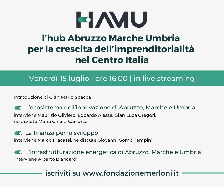 📣 #HAMU in live streaming | 𝗩𝗲𝗻𝗲𝗿𝗱ì 𝟭𝟱 𝗹𝘂𝗴𝗹𝗶𝗼 | 𝗼𝗿𝗲 𝟭𝟲.𝟬𝟬.

Registrati per ricevere il link della diretta ▶️ bit.ly/HAMU-15luglio2…