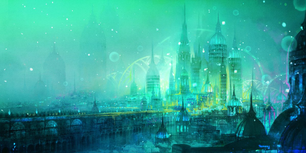 scenery city fantasy cityscape no humans building sky  illustration images