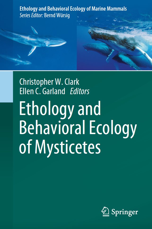 New book alert! Ethology and Behavioral Ecology of Mysticetes edited by Chris Clark and Ellen Garland. link.springer.com/book/10.1007/9… Part of this book series: springer.com/series/15983 @_SMRU_