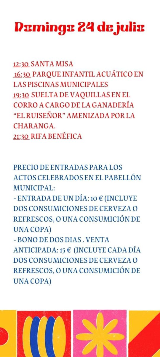 Comisionbrea22's tweet photo. ¡¡¡Buenos días brean@s!!! 

Ya se van acercando nuestras fiestas de Santa Ana y os traemos el progama de las fiestas con todos los actos que hemos preparado para volver a disfrutar todos juntos después de dos años.

Ya empieza la cuenta atrás...
🎉🎉 https://t.co/1kwUBHh5o5