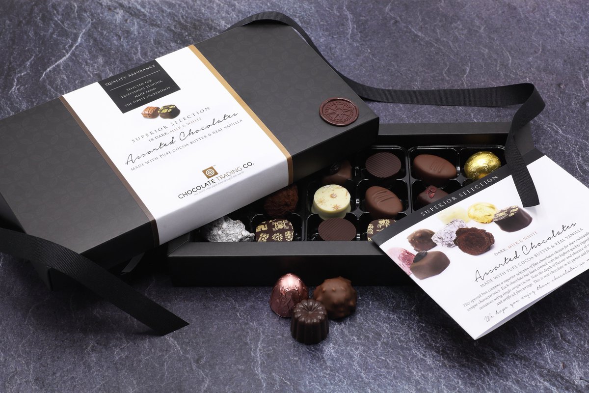 ChocTradingCo's tweet photo. Happy #WorldChocolateDay Win an exquisite chocolate assortment from our Superior Selection range.. Simply Like, RT & follow @ChocTradingCo with #CTCWCDAY in our Twitter Exclusive competition...https://t.co/3iYkGUyuUN https://t.co/BbWo8CW5Ic