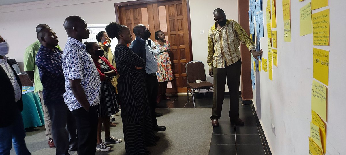 VictoriaMbigidd's tweet photo. Day Two of the Early Generation Seed Stakeholders'engagement is focusing on developing a strategy for the sector. It's participatory and inclusive. @naroholdings @AGRAAlliance @issd_uganda @ICRISAT @NARO_NaCRRI @narouganda @andrewkiggundu @gnuts_NaSARRI https://t.co/iYUVcJOLp9