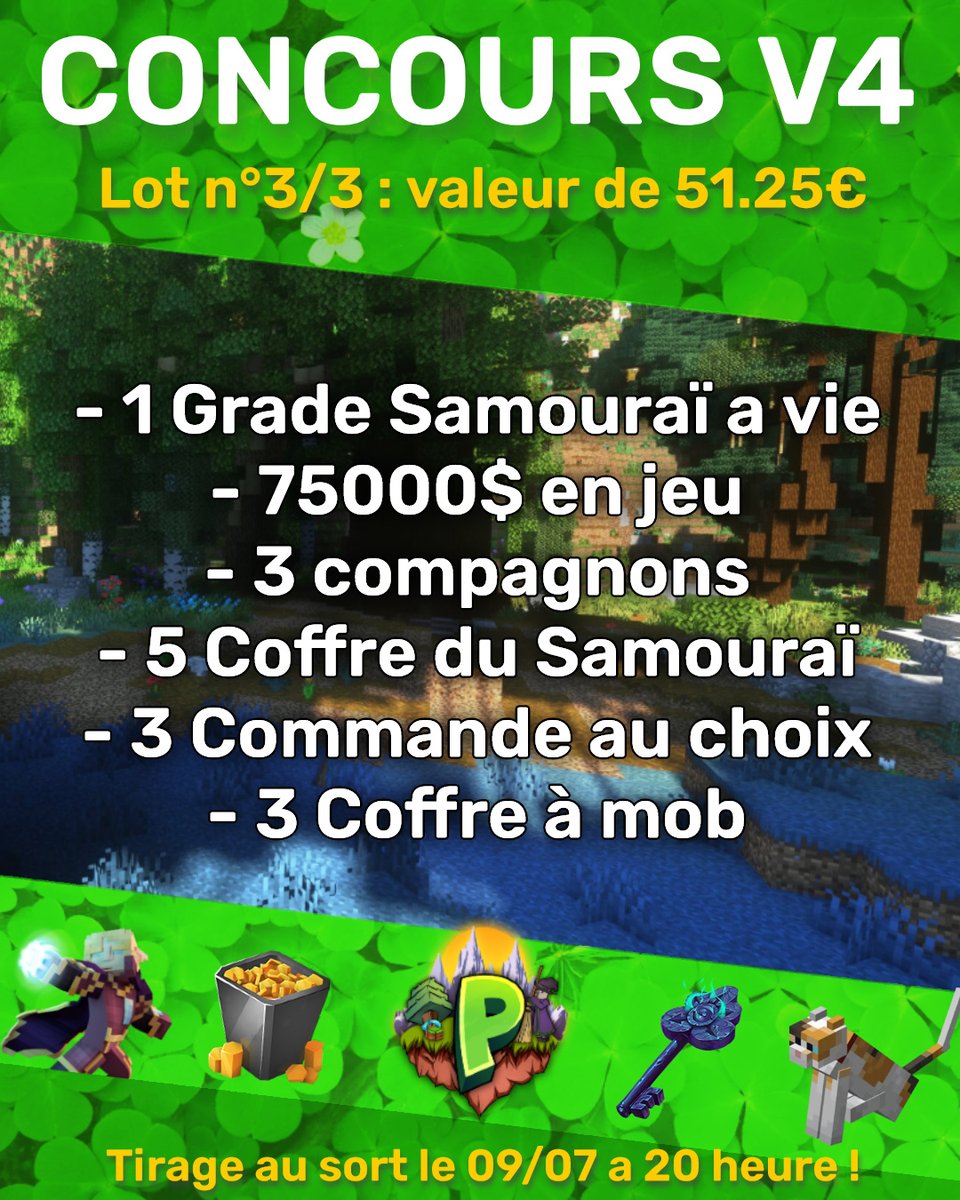 PanderiaFr's tweet photo. 🌴 Pour l'arrivé de la V4 plus de 100 € à gagner !
On commence avec le #Lot3 d'une valeur de 51.25 € !
Pour participer :
🎟 Abonne toi à @playlasurviefr
🔔 Like ce tweet
🎎 Retweet ce tweet
📖 Laisse un commentaire et tag deux amis !
🍀 TAS le 09/07 à 20h https://t.co/fPUYlDrdvt