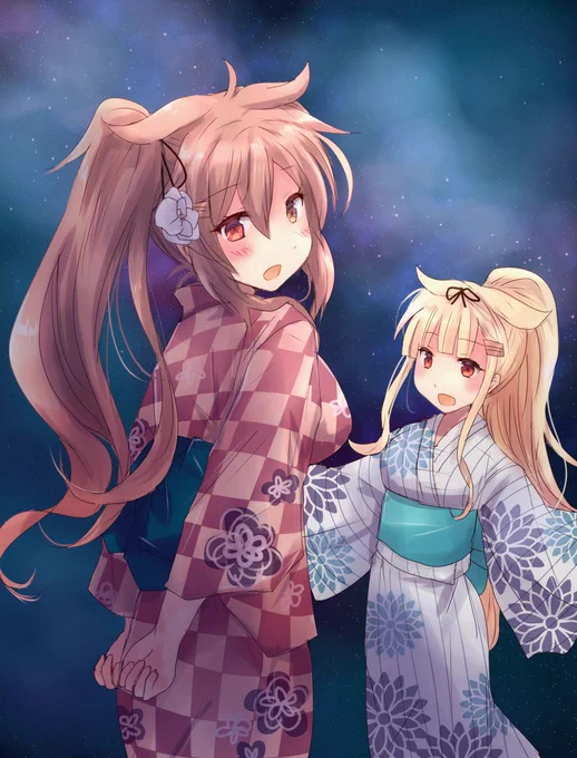 今日は七夕でありポニーテールの日であり浴衣の日なのだ 