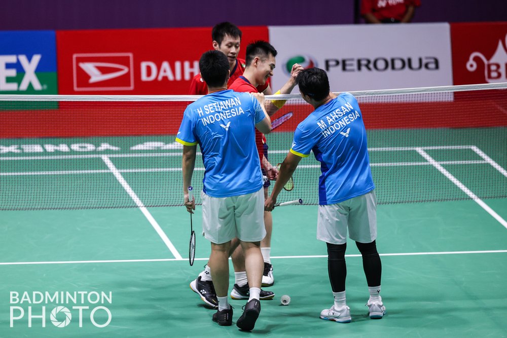 badmintonupdate's tweet photo. The Daddies 🇮🇩 in action!

📸 Badminton Photo

#PMM2022 #MalaysiaMasters2022 https://t.co/RT2MRMdrnl