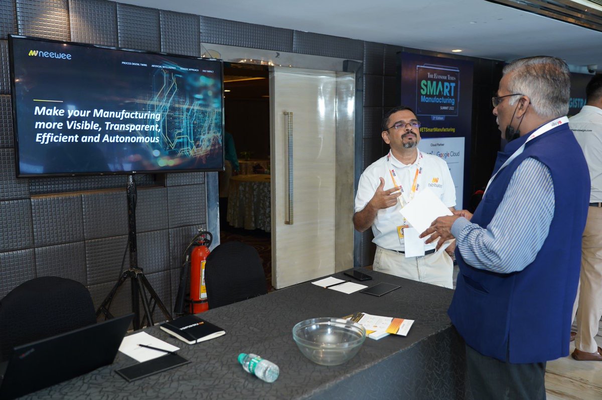 neeweeanalytics's tweet photo. From being our champion of #AI Apps to being the most sought-after speaker at #ETSmartManufacturing Summit 2022. Super proud of @SuyogJoshi2376 Co-founder and Chief Product Officer Neewee Analytics. #thoughtleadership #manufacturing #digitalinnovation https://t.co/jLqFS0bXTG