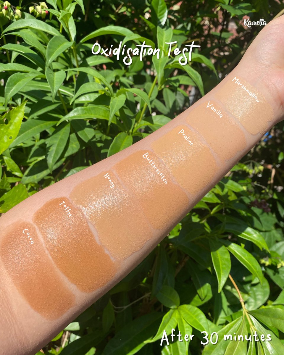 itskameliahq's tweet photo. 𝐔𝐩𝐝𝐚𝐭𝐞𝐝 𝐌𝐒𝐅 𝐨𝐱𝐢𝐝𝐢𝐬𝐚𝐭𝐢𝐨𝐧 𝐭𝐞𝐬𝐭 😍

Merbabes, please note that our foundation does oxidize: but fear not! The oxidization is slight (refer to the photos above) and it will still feel like your second skin ✨ https://t.co/ZDXQymKIbo