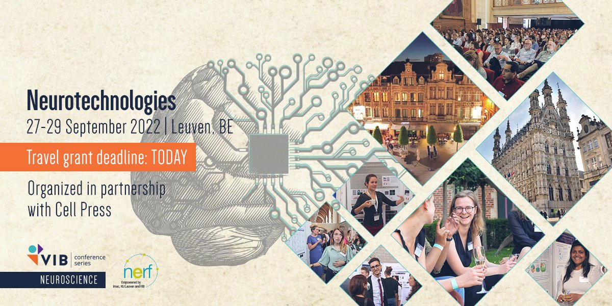 Today is your last chance to apply for a #Neurotech22 Travel Grant! 🧳✈️🇧🇪 Join your #neurotechnologies colleagues in picturesque Leuven, Belgium and learn about the latest developments from the leading researchers in this field! Apply here: bit.ly/3yncRTh