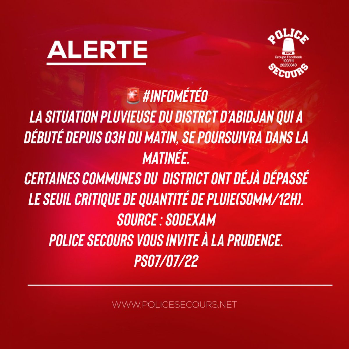 Vigilance et prudence.