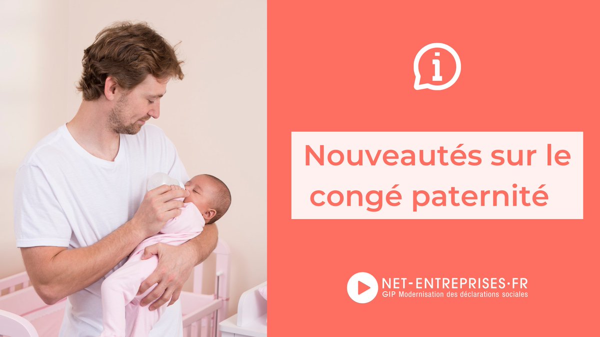 net_entreprises's tweet image. Information congé paternité : si vous êtes en #DSN, il suffit désormais de véhiculer les informations dans le signalement d’événement sans envoyer d’éléments supplémentaires.

🔗 Pour vous aider, une notice explicative est disponible ici : net-entreprises.fr/depot-de-fichi…
