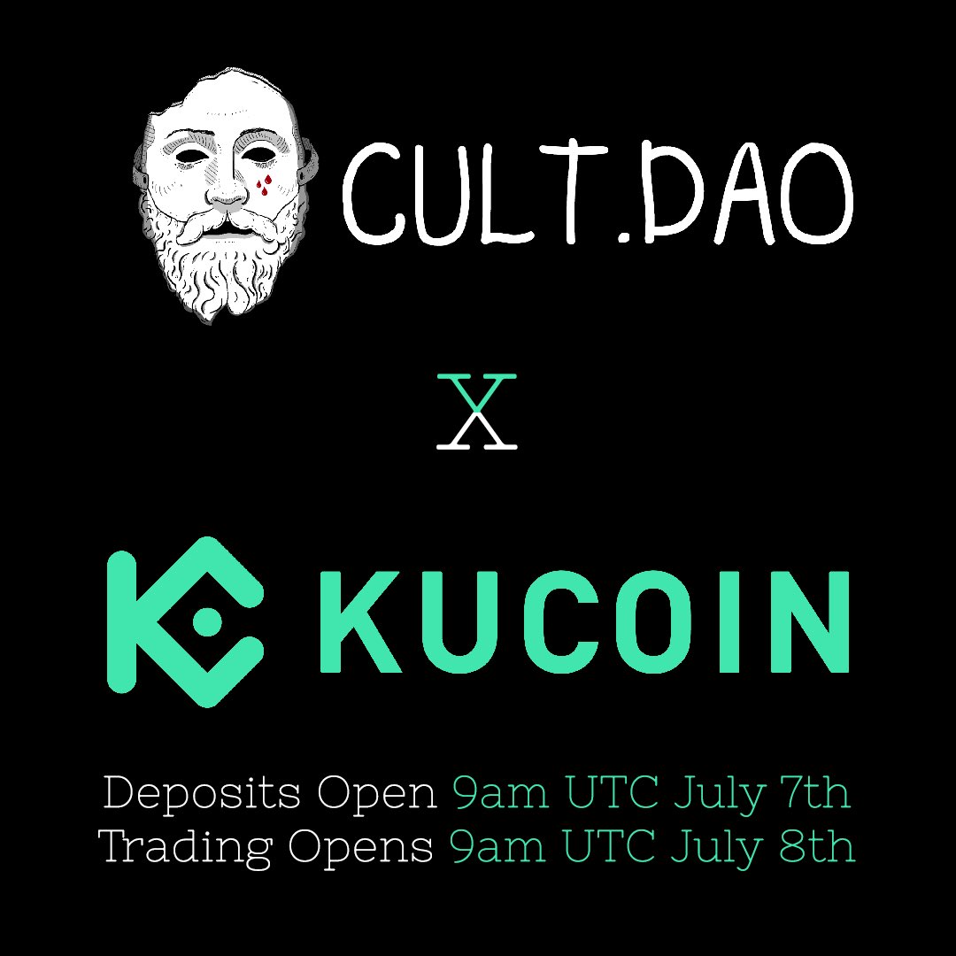 wearecultdao's tweet photo. It’s time  🤡 #wearecultdao

$CULT X @kucoincom 

https://t.co/8JmMvcVIyx https://t.co/27hu6JKlW1