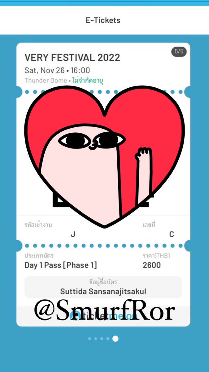 SmurfRor's tweet photo. ขายบัตร Very festival Day2 (26 Nov)
-Keshi, PH-1, Numcha, Rocket man + 2international artists
มี2ใบ ราคาใบละ 2,700 (ได้มาแพงกว่านั้นอันนี้ถือว่าขาดทุนแล้ว🥺)

#veryfestival2022 #veryfestival #veryradio https://t.co/pM8Ip24zD7