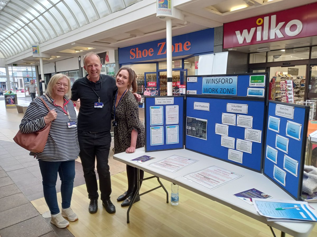Volunteer Fair open right now at Winsford shopping centre! @WinsfordShop @CheshireMid @AgeUKCheshire @CLTCheshire @StLukesHospice @JCPinCheshire @ChesterVol @Disability_DPC @_VisionSupport @snowangelscic @DSNonline @CYC_youngcarers