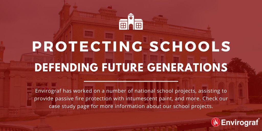 Envirograf_UK's tweet photo. 🏫 We have worked on multiple #educationalprojects both nationwide and globally, preventing fires from destroying school buildings and protecting future generations. Our #intumescentpaints and more have achieved this!

Read more on #firesafety in schools: https://t.co/uJPGT7BqcC https://t.co/9H9SeLqJz1