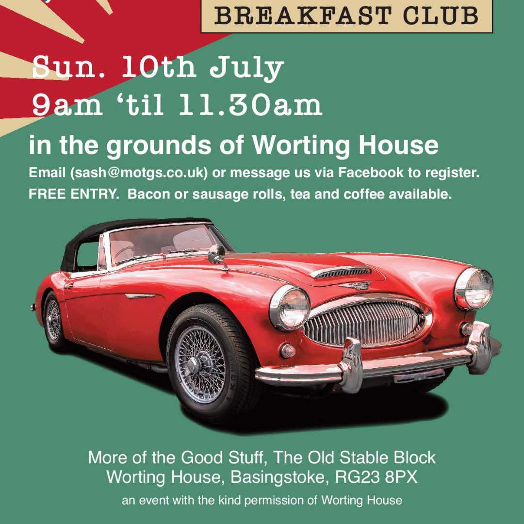 Do you own a classic car you'd like to show off? We can't wait for @more_of_the_good_stuff 's next event: Classic and Sports Car Meet on 10th July on our beautiful Worting House grounds!

What's your favourite classic car? Let us know below!