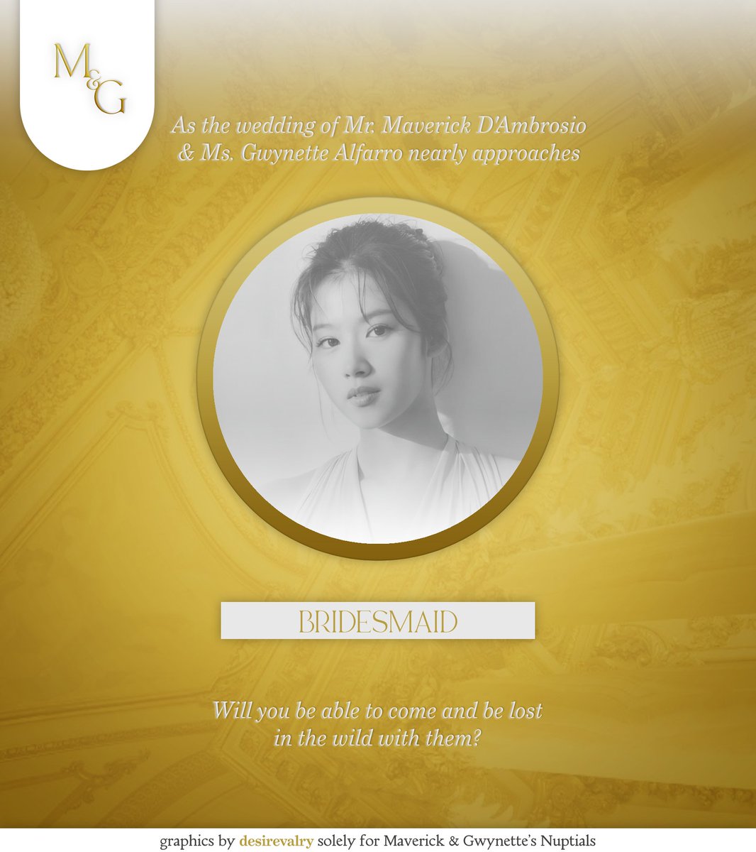 giorqoarmani's tweet photo. Looking forward to see my sister, gorgeous in white. 🥺 It's an honor to be one of the bridesmaid on the wedding. Advance congratulations to the couple! 

@MGNuptials #LostintheWild 
#NuptialsOfTheirWildMaze 
#MavAndGwyNuptials https://t.co/YSvxtxNtmh