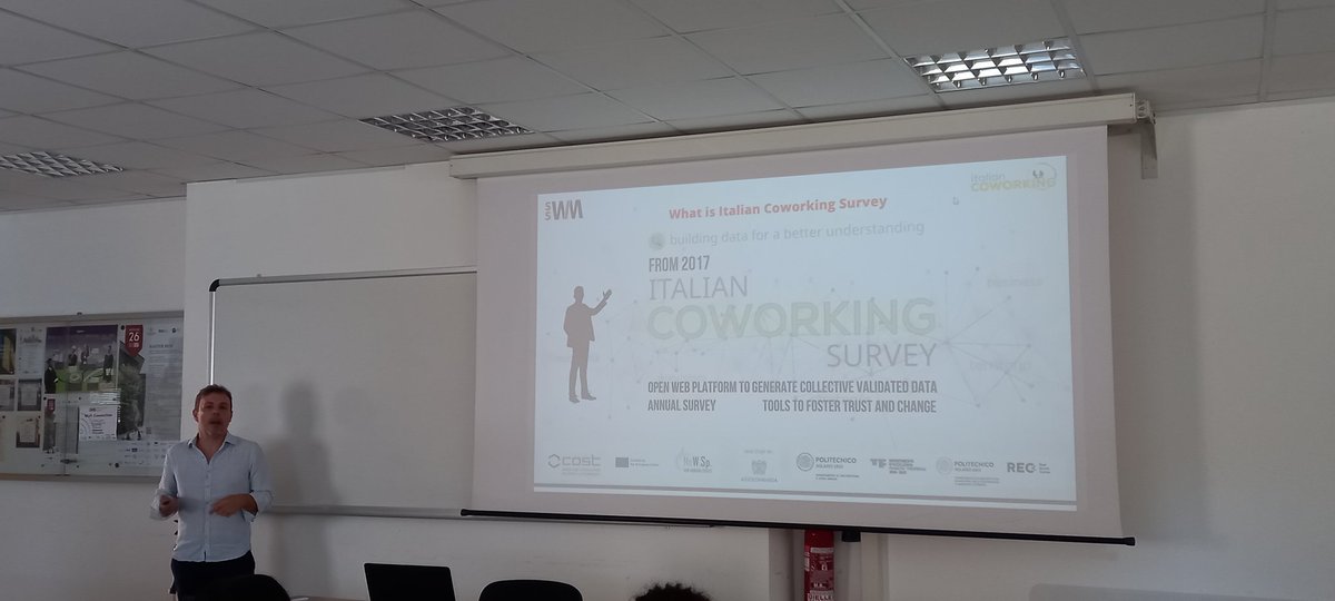 ilariamariotti5's tweet photo. At #sswm summer school @DastuPolimi #rec #dabc @NewWorkingSpace Michele Lo Russo #italiancoworking presenting the results of the #icsurvey2021 developed in collaboration with @DastuPolimi. 800 #coworkingspaces, rise of #remoteworkers read bookch by LoRusso @ilariamariotti5 https://t.co/DNsIekwbF0
