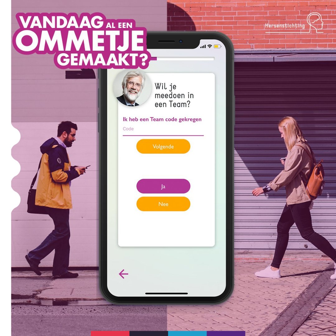 CenCnlJONG's tweet photo. Ilke, moderator van de JONG Facebookgroep, heeft een groep aangemaakt in de ommetje-app van de Hersenstichting.
Mocht je het leuk vinden om ook mee te doen in deze groep: de teamcode is: KMBG9.
#wandelen #ommetje #IBD #PitenFit #loopmee https://t.co/q1IwdX4lbQ