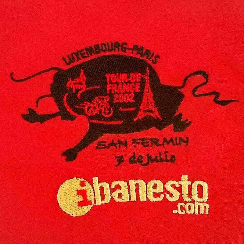 BaranowskiDarek's tweet photo. @Movistar_Team @letour_es Viva San Fermin ❤️ #TDF2002 https://t.co/KVlDPMD1km