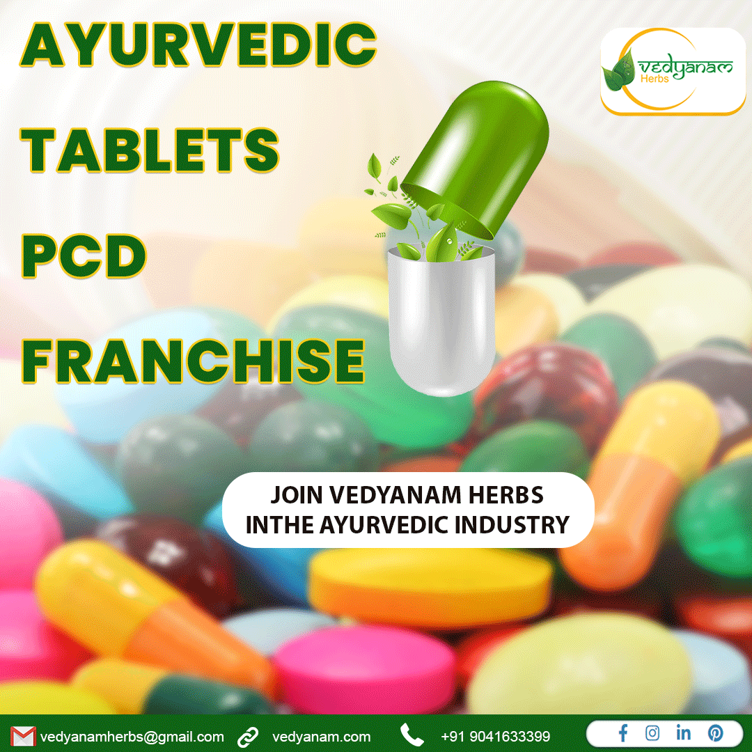 Ayurvedic Tablets PCD Franchise 

Join Vedyanam Herbs in the Ayurvedic Industry
Contact Us
👉vedyanam.com
📧vedyanamherbs@gmail.com
📞+91 9041633399

#ayurvedictablets #pcdfranchise #herbal #herbalproducts #vedyanamherbs #vedyanam #syrup #pharmaceutical #Ayurvedictonic