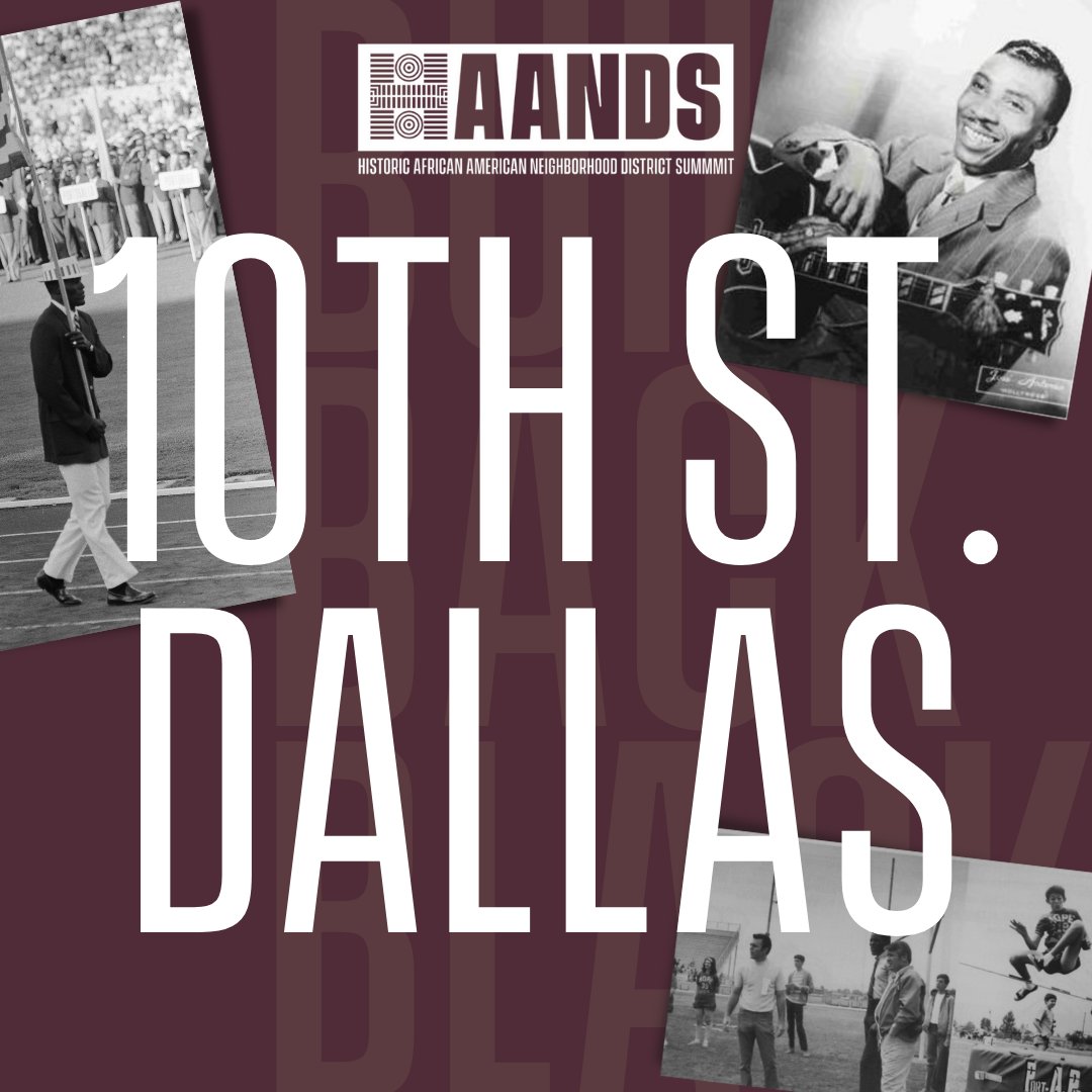 _haands's tweet photo. Tenth Street Historic District in Dallas blossomed right inside a white community.  Tenth Street District is home to notable Black figures such as blues artist T-Bone Walker and Olympic gold medalist Rafer Johnson.
#historicblackdistricts #HAANDS22 #buildbackblack https://t.co/JRsiplu9HC
