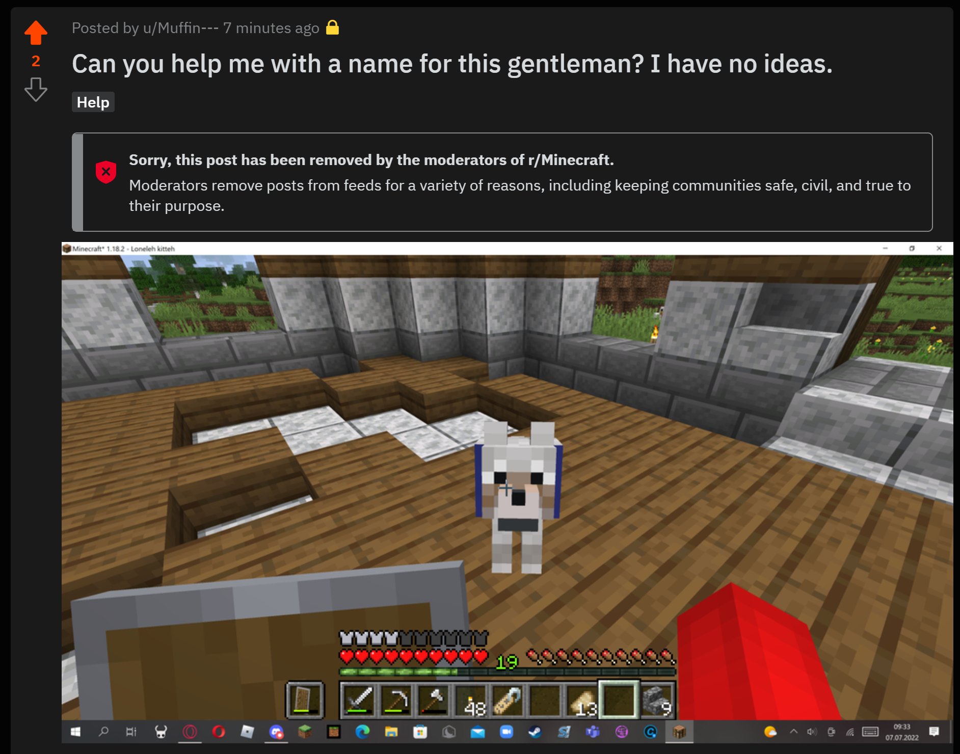 Minecraft Memes on Twitter: 