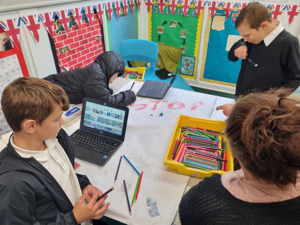 PenkfordSchool's tweet photo. KS2 #ICT lesson focused on #onlinesafety and #thinkyouknow. Pupils used the internet and the @CEOPUK website to gather relevant information. In addition they #evaluated other online safety posters in #groups to inform their own poster designs. @NSPCC @childnet @UK_SIC https://t.co/pudU6K0VwL