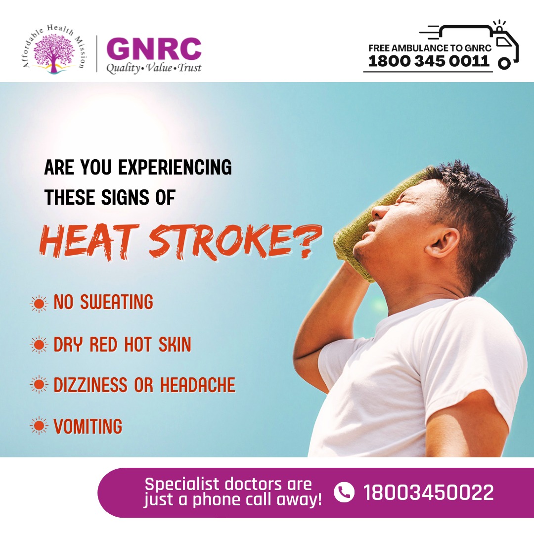 gnrchospitals's tweet photo. Heat strokes need urgent medical attention. Those can lead to severe health complications if left untreated. If you have these symptoms, don't think twice; instead, ask for medical help at the earliest.
#heatstroke
#gnrchospitals
#healthforalll
#gnrc https://t.co/LzkZU24YUS