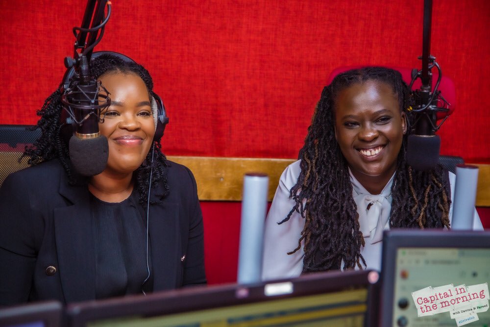 CapitalFMKenya's tweet photo. A big thank you to @EcobankKenyaโs Group Head Marketing, Wangari Ngugi & Head Products Annette Kamere on a very interactive and informative conversation on @984inthemorning ๐ป
#EcobankVirtualCards #DriveInn https://t.co/GmHiy6gVtN