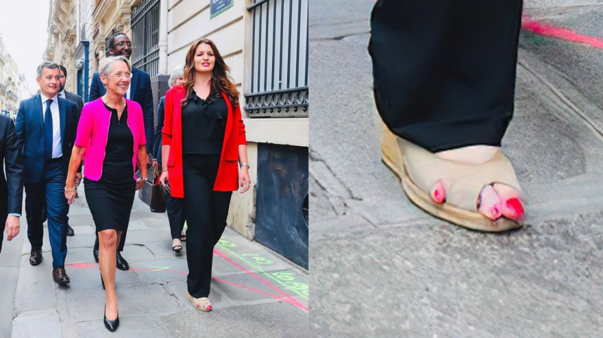 decentralises's tweet photo. Les orteils qui sortent à gauche de la godasse https://t.co/kUV6lu8Epr