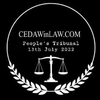 ⚖️ CEDAWinLAW
⚖️ PEOPLE'S
⚖️ TRIBUNAL

ON WEDNESDAY NEXT WEEK 13TH JULY AT 9AM Hon Dr Jocelynne Scutt AO will preside over the LIVESTREAM HEARING

#Salute Legal Assistants
cedawinlaw.com/team-4

To be alerted of the Hearing on 13th subscribe free here
🌐youtube.com/channel/UCSwoi…