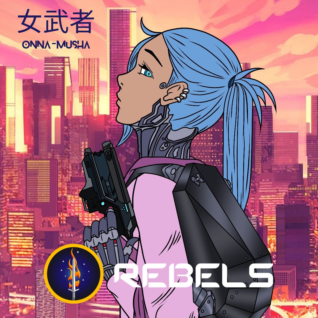 Rebels__nft's tweet photo. Hey RebelGang!

1st mock-ups from our 2nd collection the Rebels: Onna-Musha. 

For every 3 Rebels OG you hold, you'll be getting one of the Rebel girls airdropped. 

Discord open! Our community is helping brainstorm the traits, rarity, colors for this collection so its 🔥⚔️🛡️ https://t.co/bxLIs5Fvkg