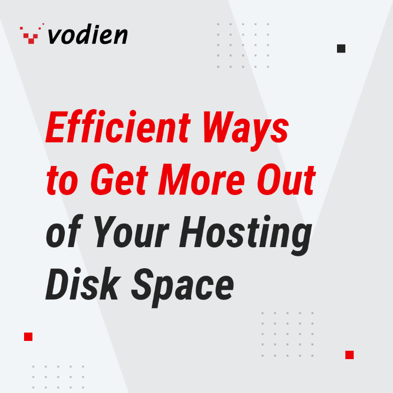 vodien's tweet photo. Running out of hosting disk space? Here are 10 ways to optimise it before making an upgrade https://t.co/a2aa0QxTnO

#webhosting