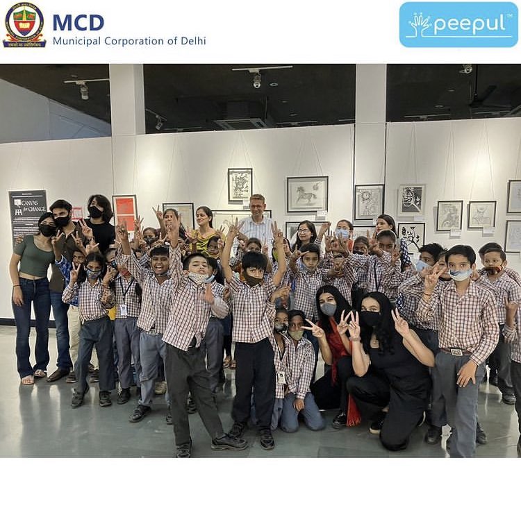 MCDAmarColony's tweet photo. Canvas for a Change- an art exhibition lile no other! https://t.co/DkH64citr3
