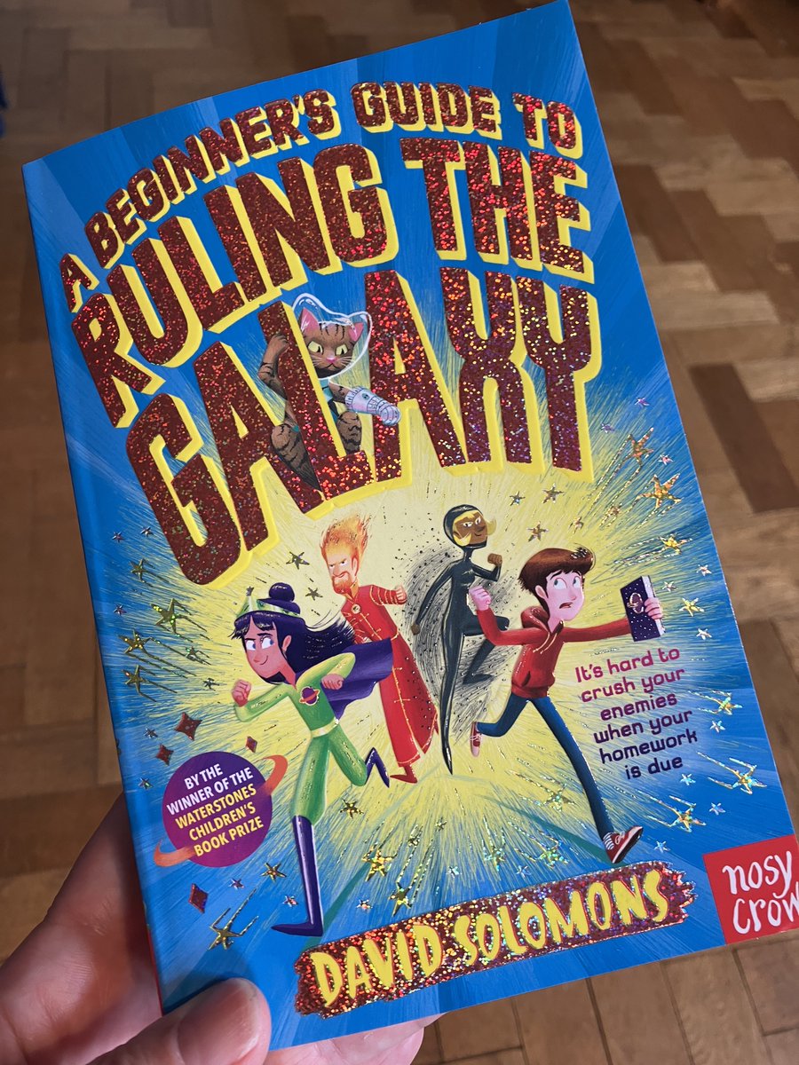 Look what I've got everyone 💫 Hot off the press today 🥳 I can't wait to dive into this brand-new adventure by @DavidSolomons2 @NosyCrow 🪐 and wish everyone involved a very Happy Book Birthday! 🎂