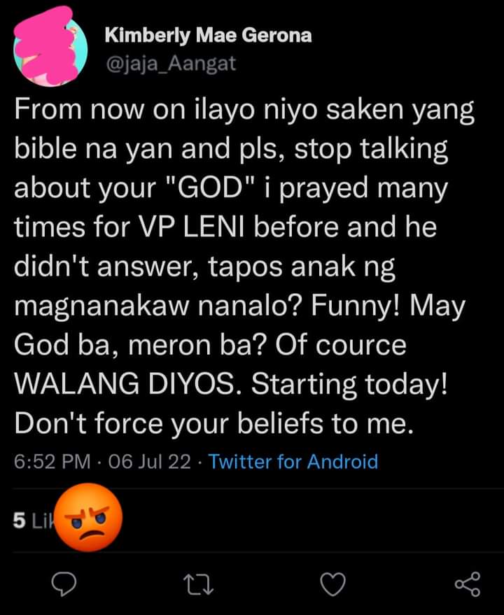 iamyou_1992's tweet photo. omg! Kya nman pala hindi.ka sinagot ni God eh..mali ang dasal mo!🤣😂 https://t.co/XlIh1Q0FQP