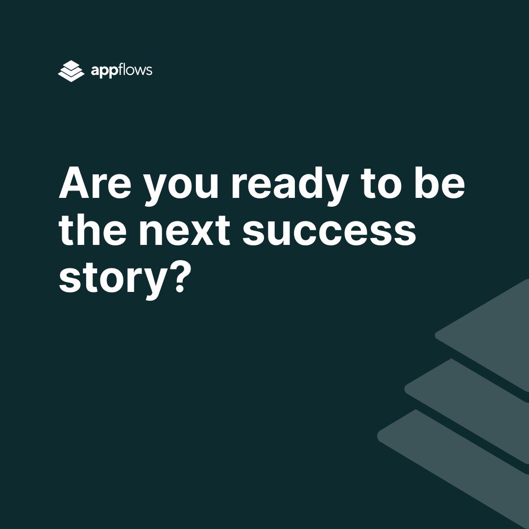 appflows_app's tweet photo. Are you ready to be the next success story? 

#AppFlows #customerjourneymapping #userjourney #onboarding #customerexperience #UI #UX #productmanagement #productmarketfit #productlaunches #productmarketing https://t.co/MY82WtzL8d