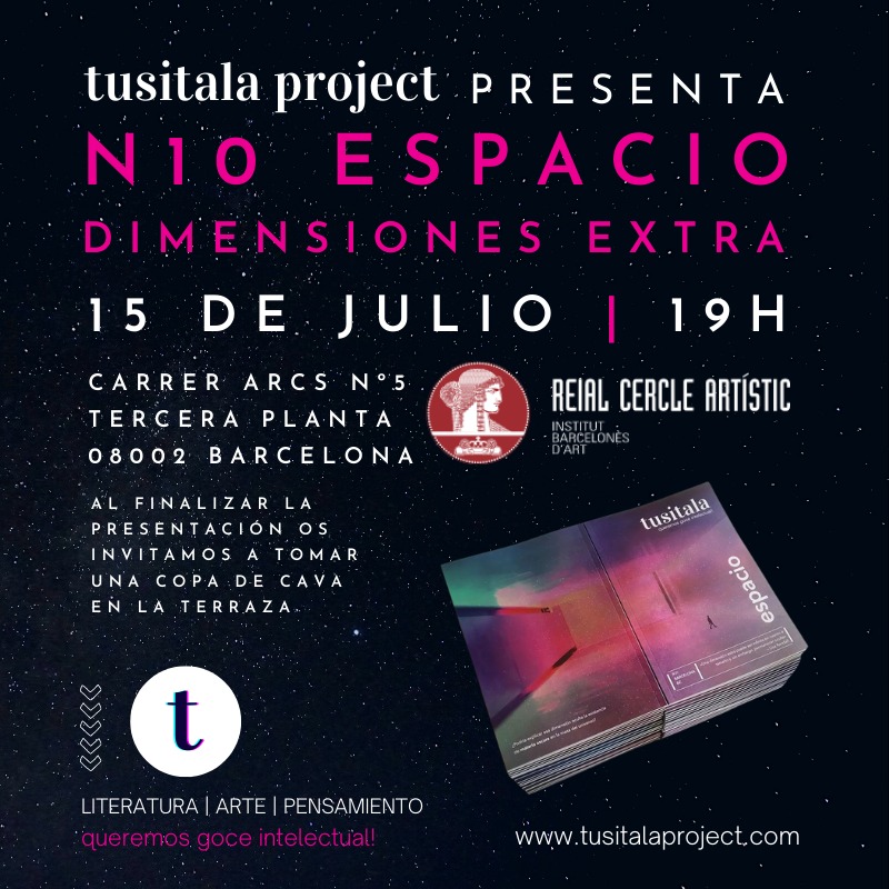 RCercleArtistic's tweet photo. Divendres 15 de juliol del 2022 a les 19.00h
Presentació del nº10 de la revista TUSITALA
Sala del Brindis - Entrada lliure https://t.co/i54iw8CaTV