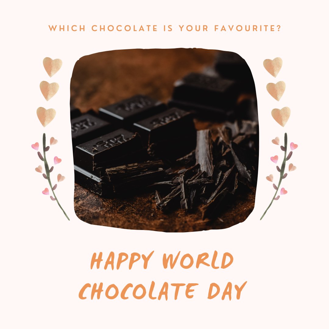 Charity_Rev's tweet photo. Did you know that Dark Chocolate is a powerful source of antioxidants and helps to reduce the risk of heart disease?
Enjoy World Chocolate Day 🙂
#worldchocolateday #charityrevolution #selectservices #SMSmessages #progressivewebapps #webdetective #websiteaccessibility https://t.co/jFPMl3SEUO